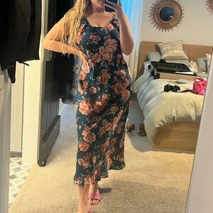 Anthropologie Floral Midi Dress